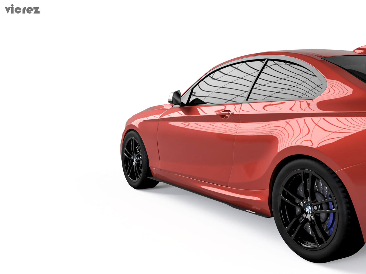 2014-2019 BMW 2-Series Side Skirt Splitter - Vicrez