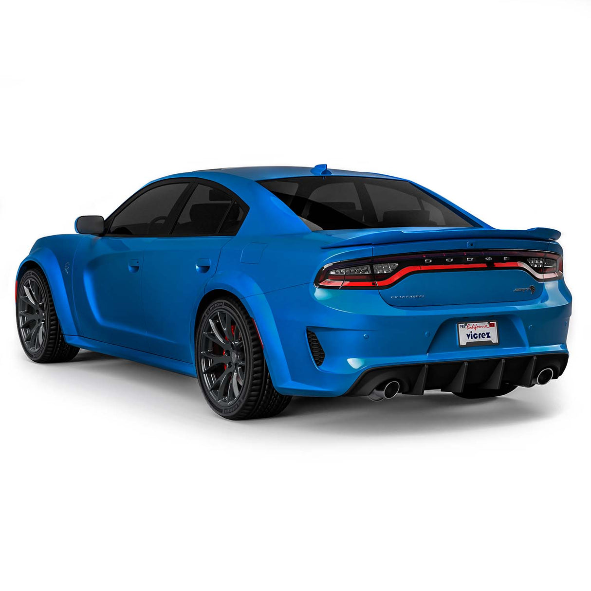 2015-2023 Dodge Charger SRT Hellcat Style Widebody Rear Bumper - Vicrez