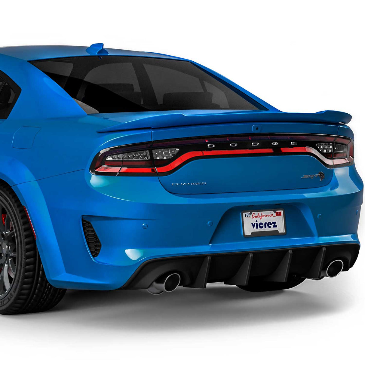 2015-2023 Dodge Charger SRT Hellcat Style Widebody Rear Bumper - Vicrez