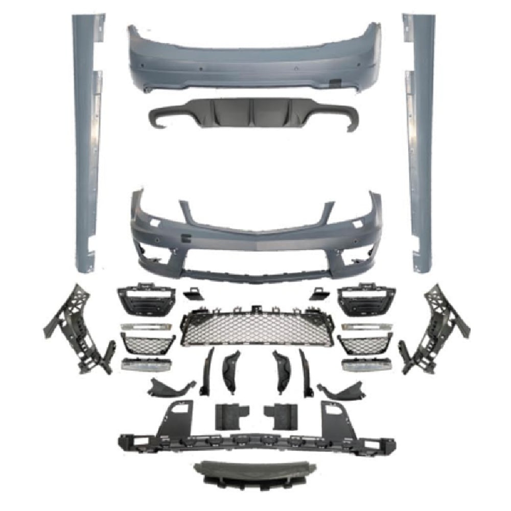 2007-2014 Mercedes C Class W204 AMG Style Body Kit - Vicrez