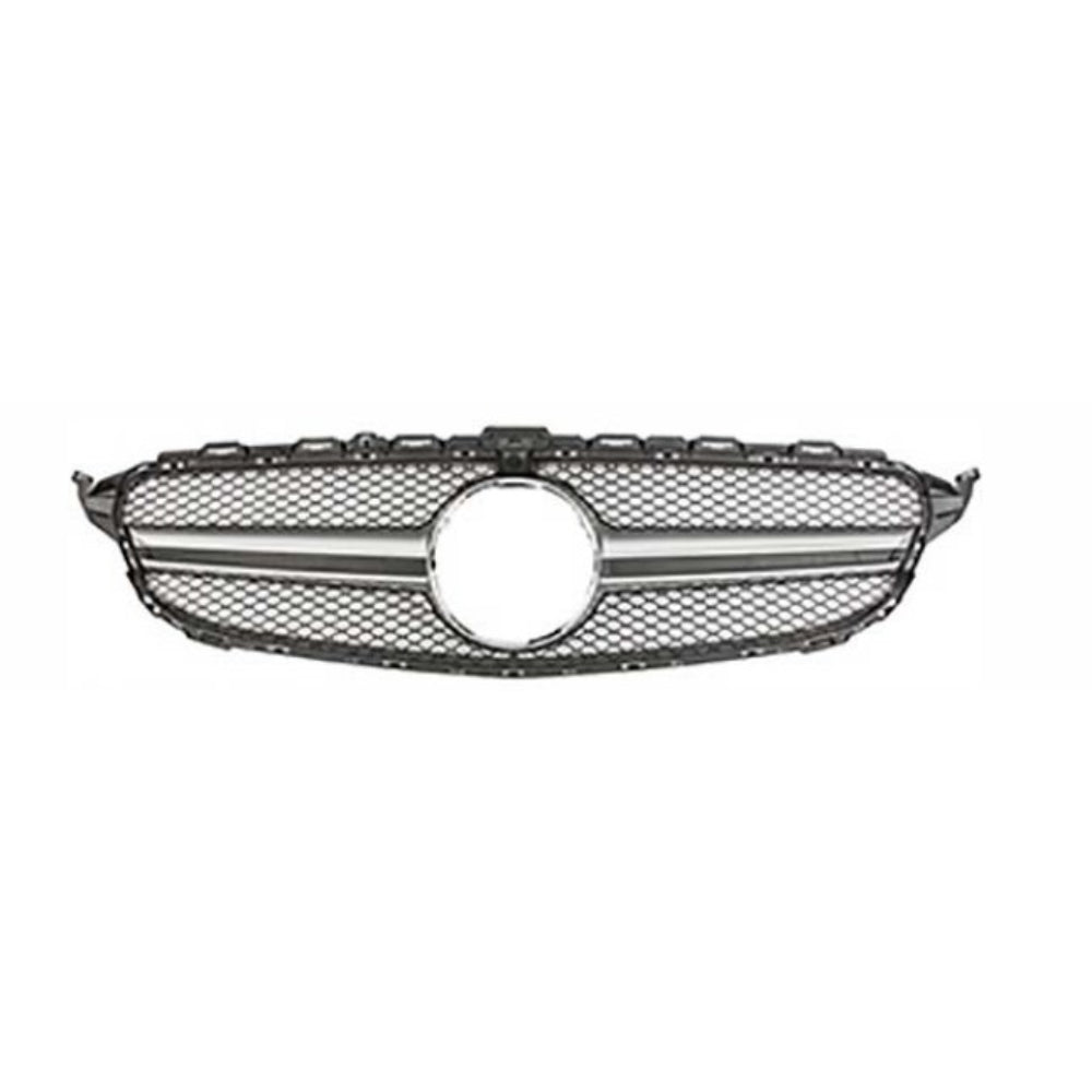 2015-2017 Mercedes C Class AMG Style Grille with Camera - Vicrez