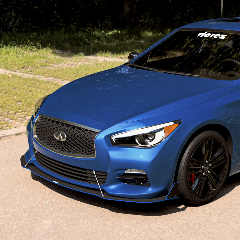 2014-2020 Infiniti Q50 VZ3 Style Front Bumper Splitter - Vicrez