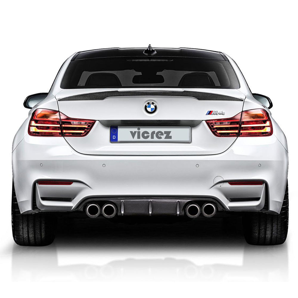 Vicrez VZ3 Style Carbon Fiber Rear Wing Spoiler | BMW M4 F82 2014-2019