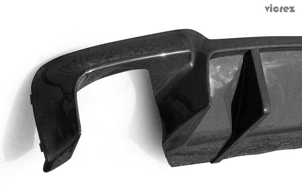 2011-2016 BMW M5 VZS Style Rear Diffuser - Vicrez Carbon Fiber