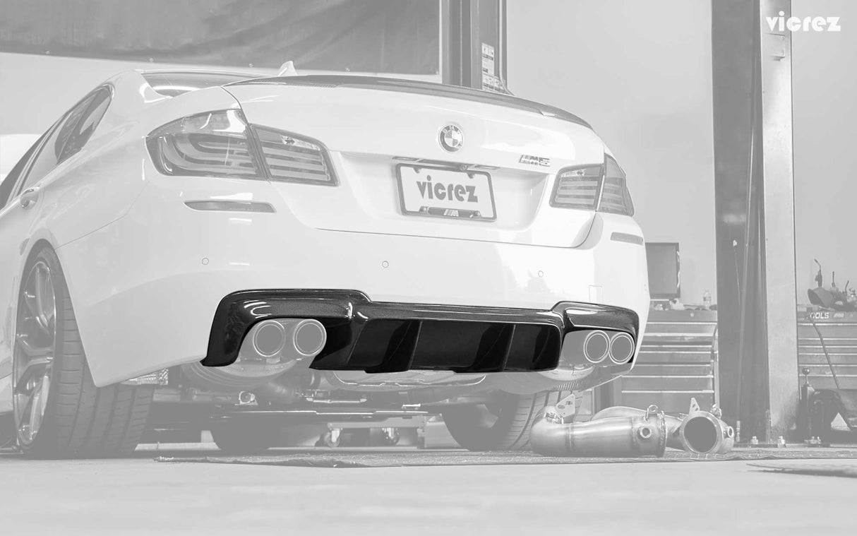 2011-2016 BMW M5 VZS Style Rear Diffuser - Vicrez Carbon Fiber