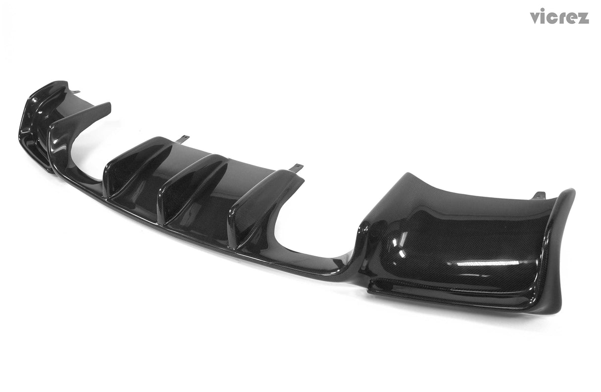 2007-2013 BMW M3 VZ Style Rear Diffuser - Vicrez Carbon Fiber