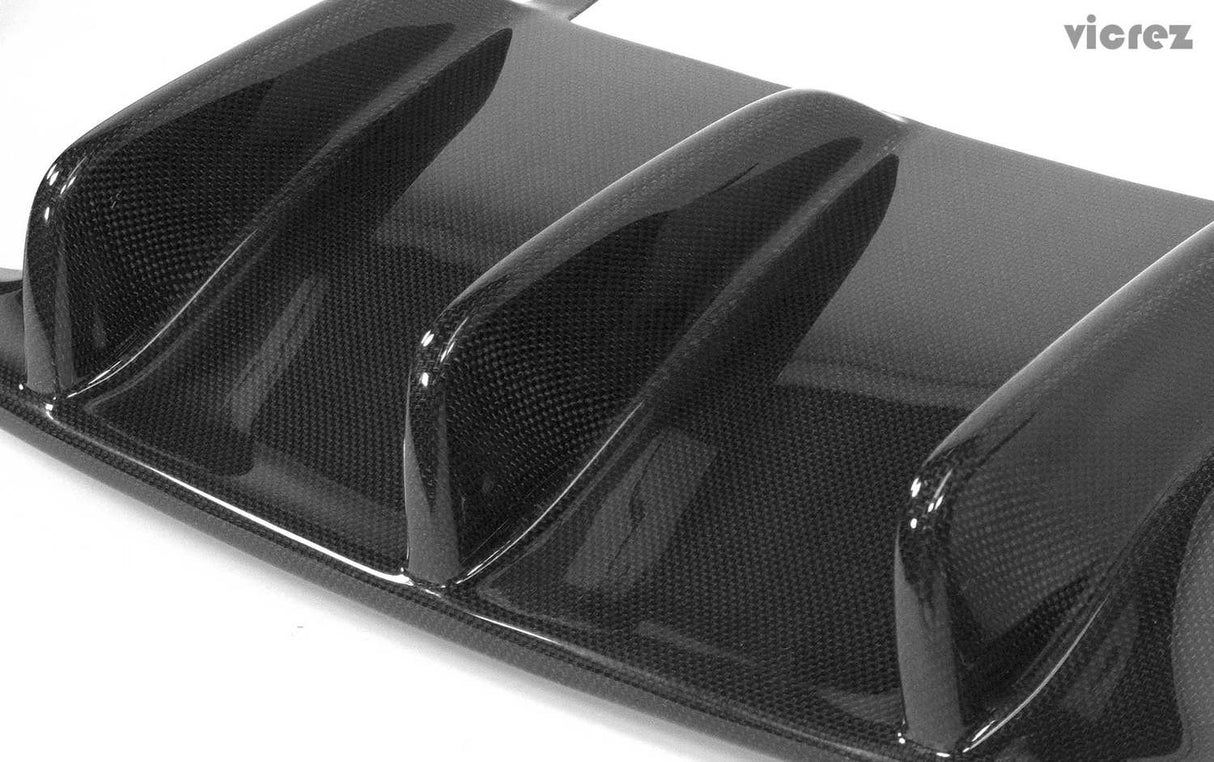 2007-2013 BMW M3 VZ Style Rear Diffuser - Vicrez Carbon Fiber