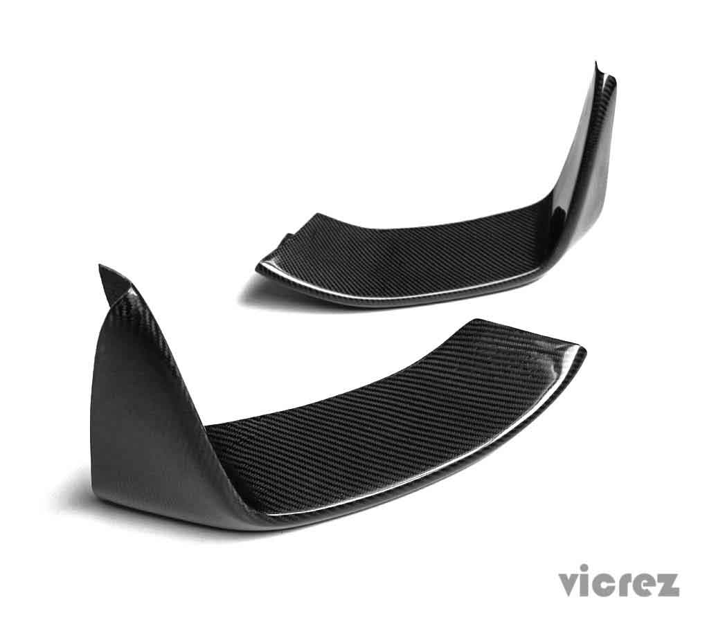 2015-2019 BMW M3/M4 VZ1 Style Front Lip Splitters - Vicrez Carbon Fiber