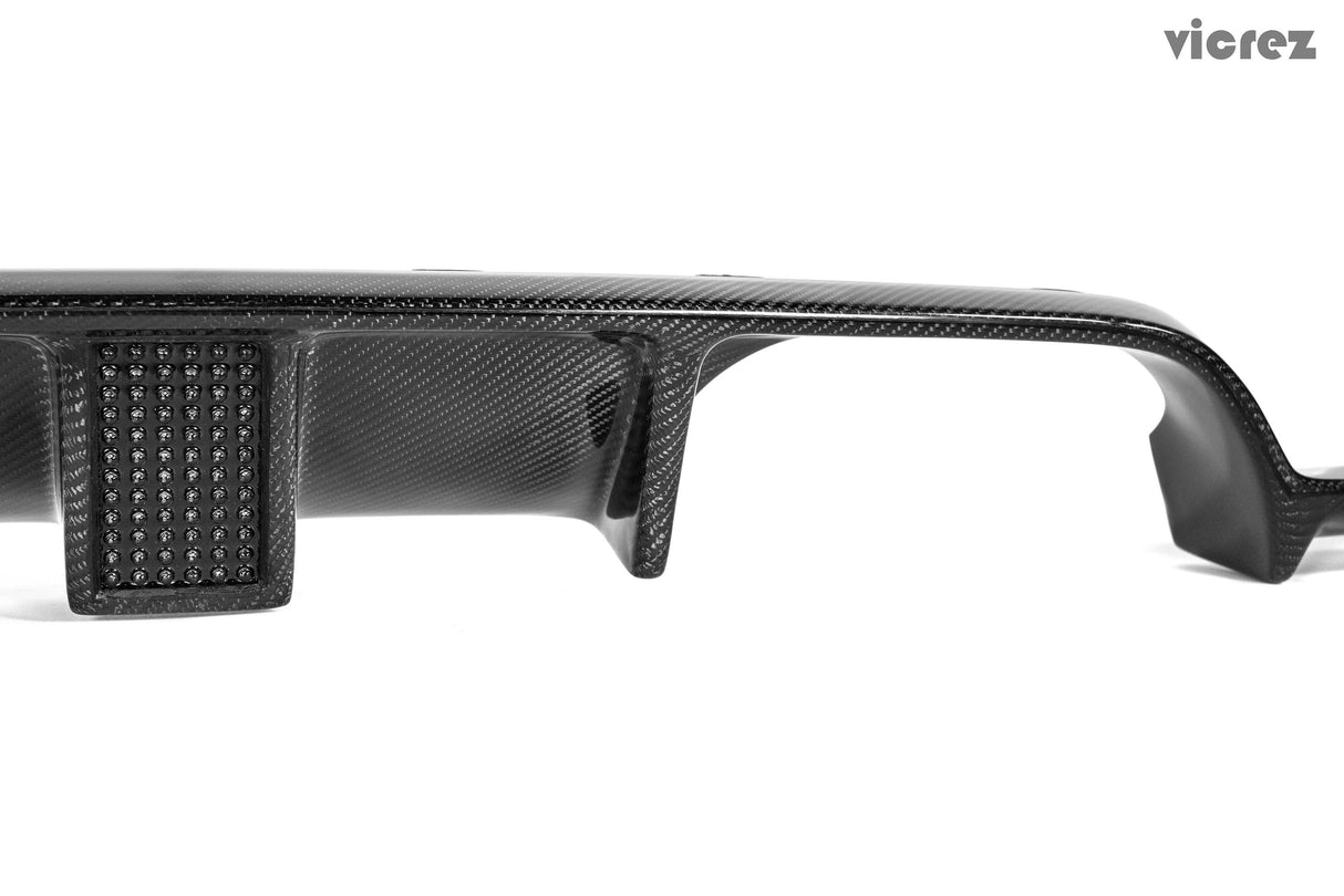 2014-2019 BMW M3/M4 LVZ Style Rear Diffuser - Vicrez Carbon Fiber