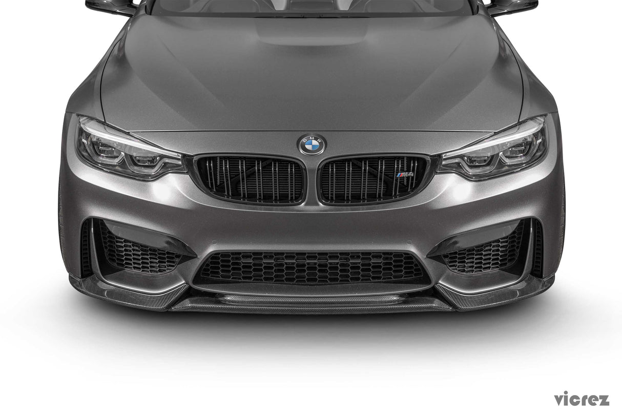 2014-2019 BMW M3/M4 V4R Style Front Lip Splitter - Vicrez Carbon Fiber