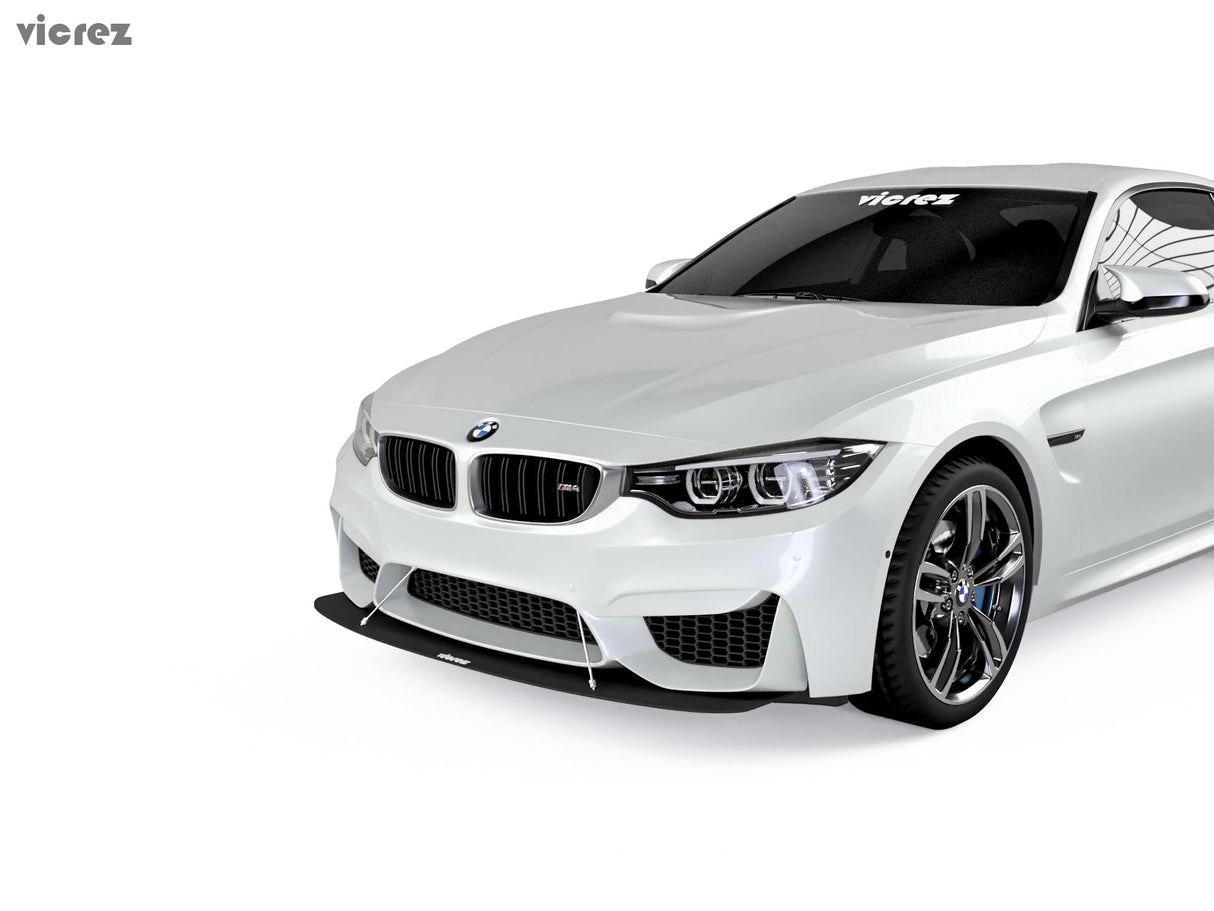 2014-2018 BMW M4 GTS Style Front Bumper Splitter - Vicrez