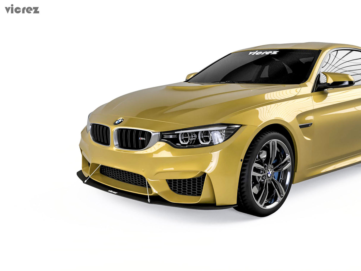 2014-2018 BMW M4 VZ Style Front Bumper Splitter - Vicrez