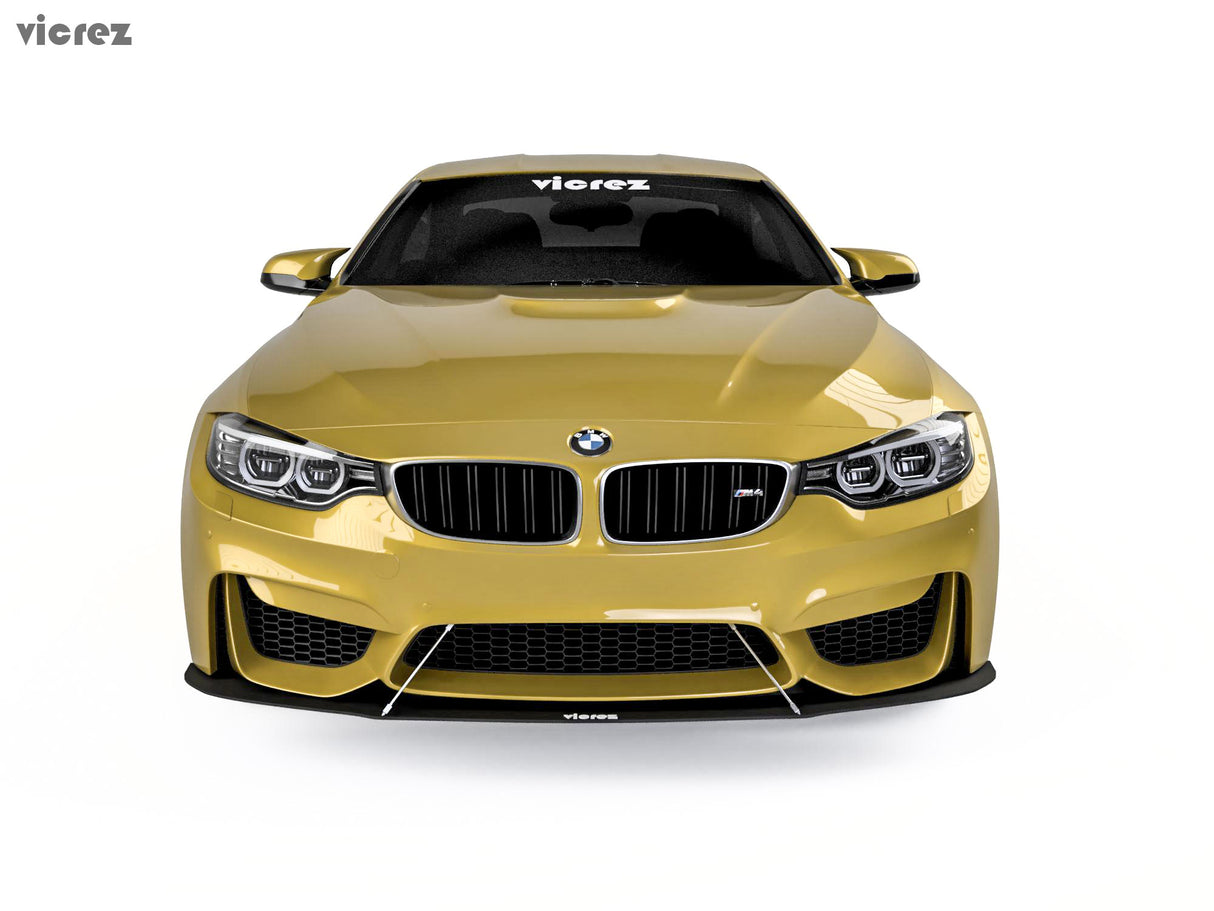 2014-2018 BMW M4 VZ Style Front Bumper Splitter - Vicrez