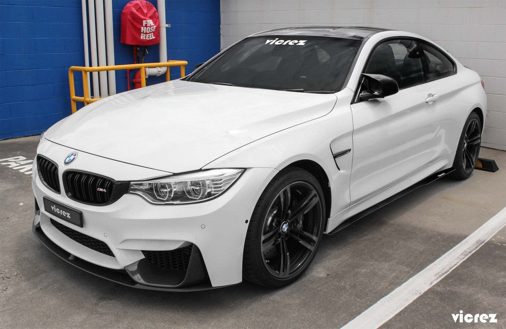 2014-2018 BMW M3/M4 VZ Style Side Skirt Splitters - Vicrez