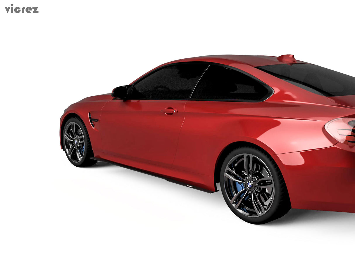 2014-2018 BMW M3/M4 VZ Style Side Skirt Splitters - Vicrez