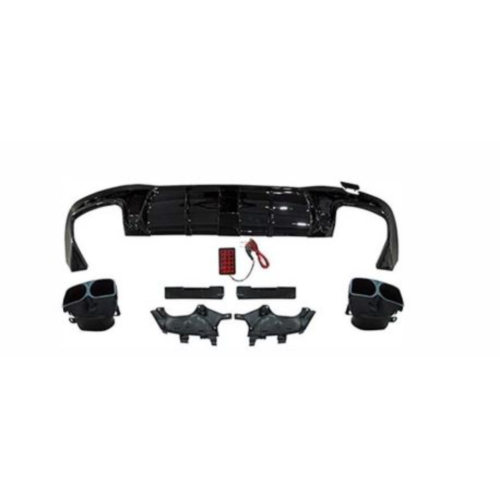 2018-2022 Mercedes S Class BRS Style Rear Diffuser With Tips - Vicrez