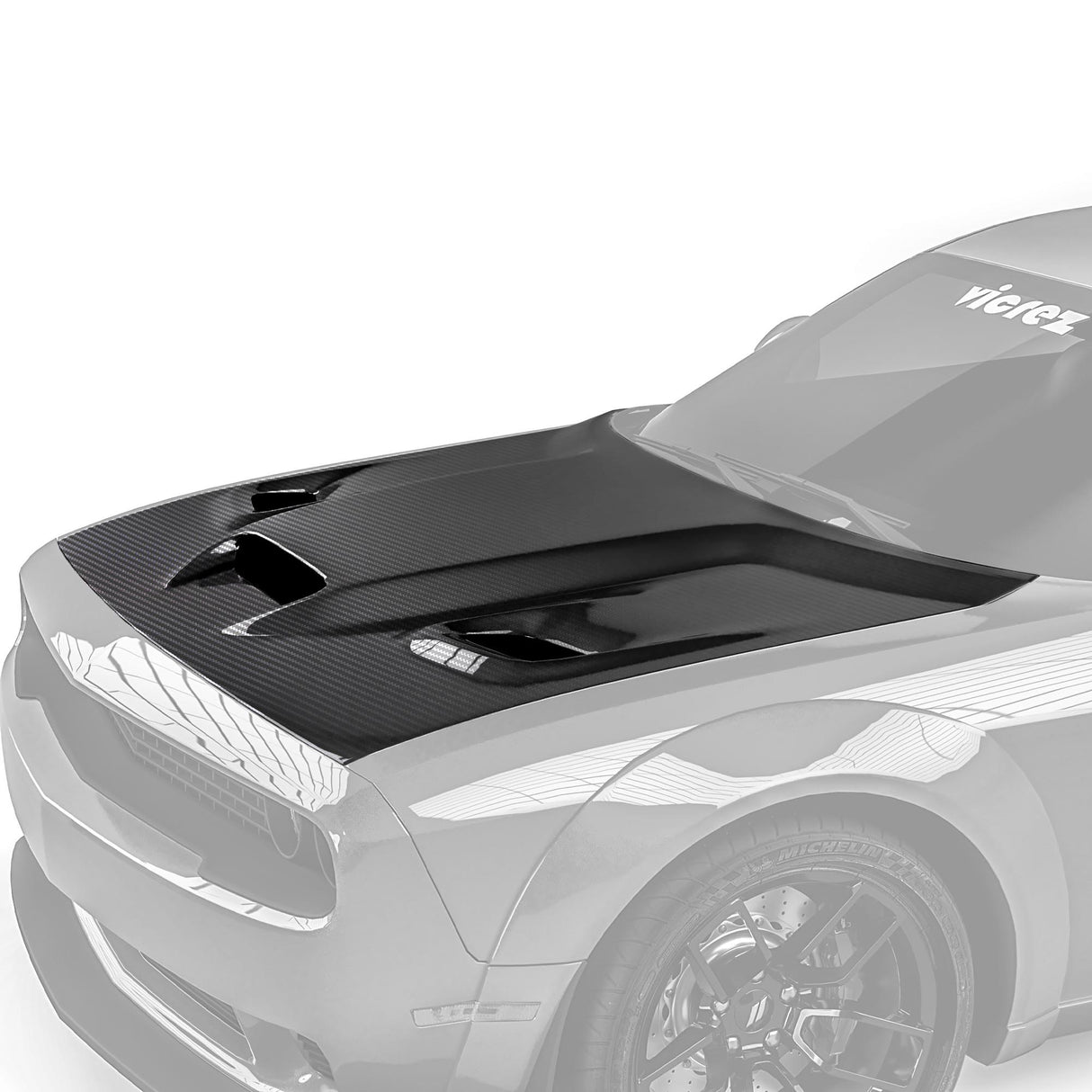 2008-2023 Dodge Challenger Body Kit - Vicrez Carbon Fiber