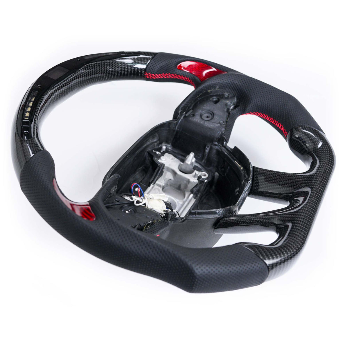 2015-2020 Jeep Grand Cherokee Carbon Fiber Steering Wheel+LED Dash - Vicrez