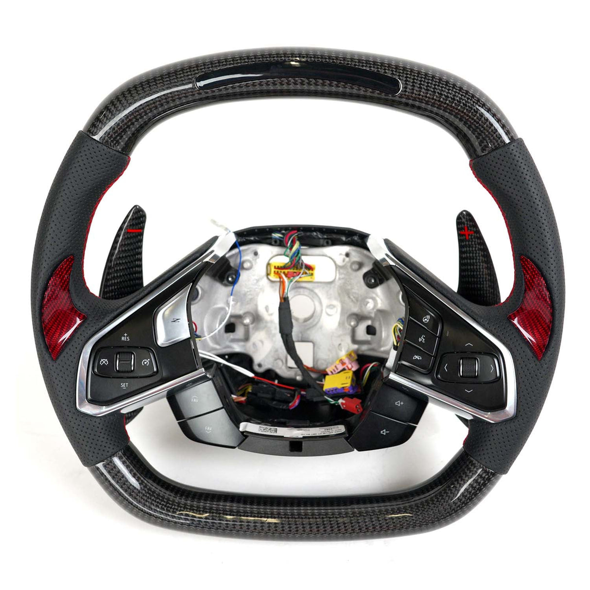 Vicrez Carbon Fiber Steering Wheel +LED Dash | Chevrolet Corvette C8 2020-2026