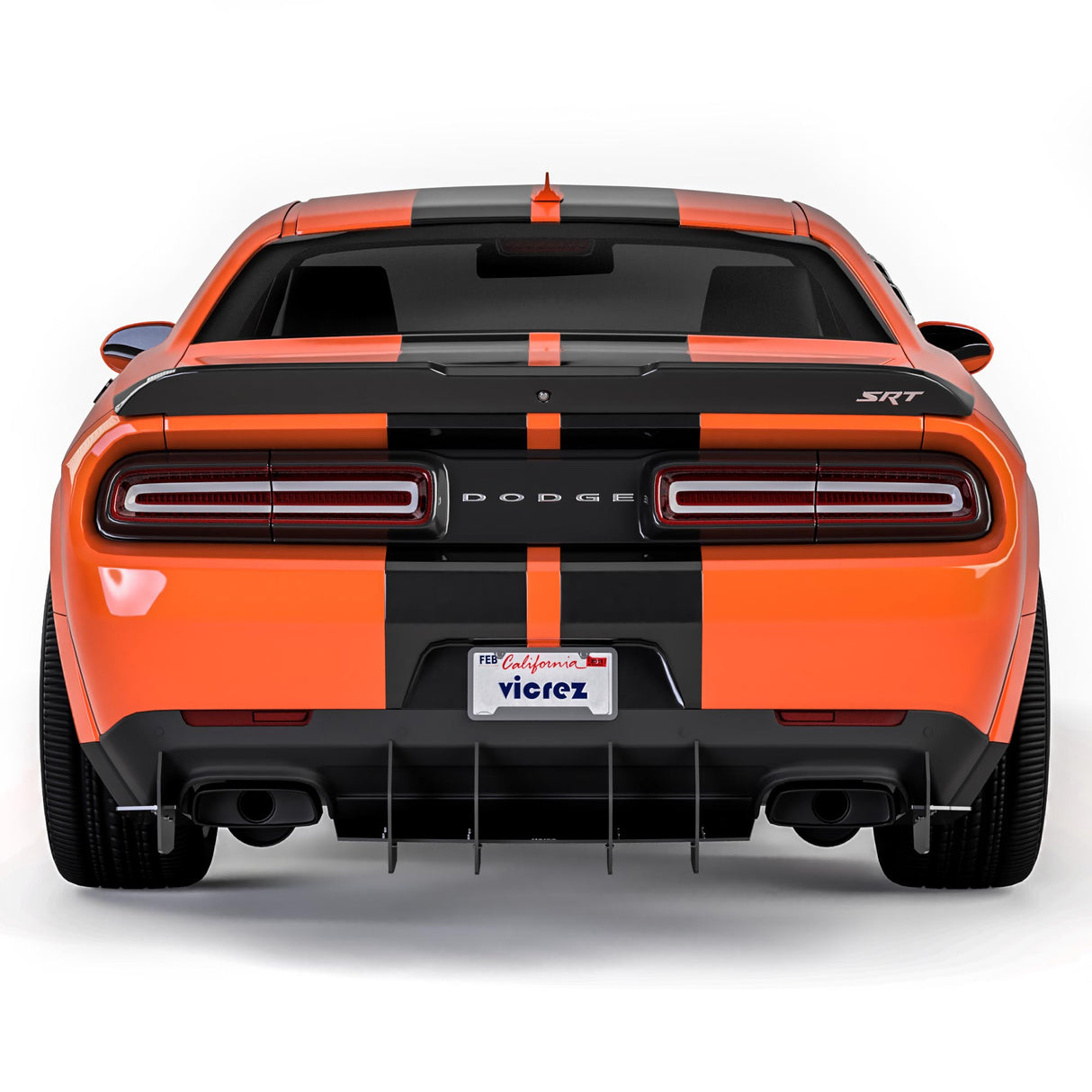 2008-2023 Dodge Challenger Centa VR2 Style Rear Diffuser - Vicrez