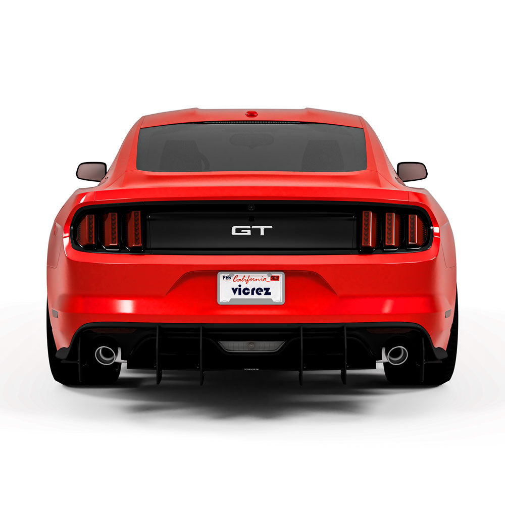 2015-2017 Ford Mustang Centa VR2 Style Rear Diffuser - Vicrez