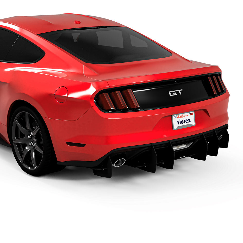 2015-2017 Ford Mustang Centa VR2 Style Rear Diffuser - Vicrez