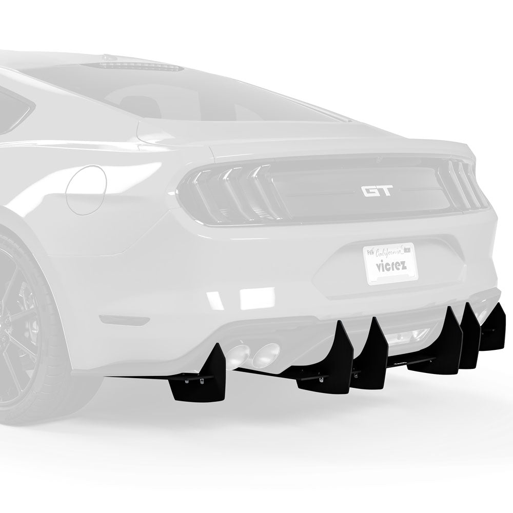 2018-2025 Ford Mustang Centa VR2 Style Rear Diffuser - Vicrez