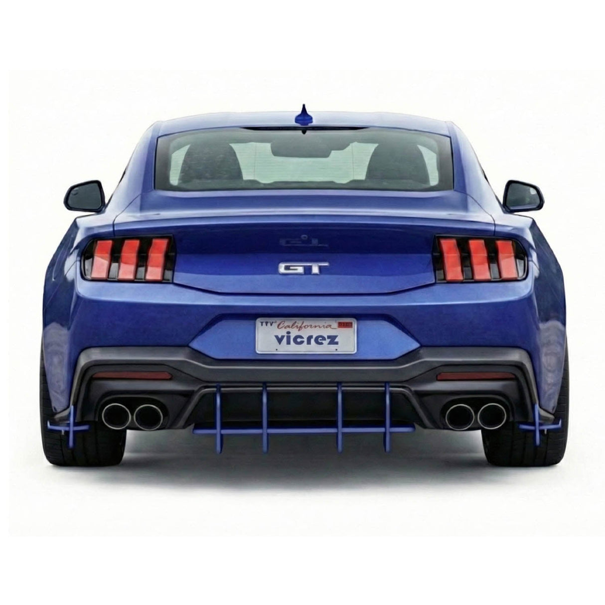 2018-2025 Ford Mustang Centa VR2 Style Rear Diffuser - Vicrez