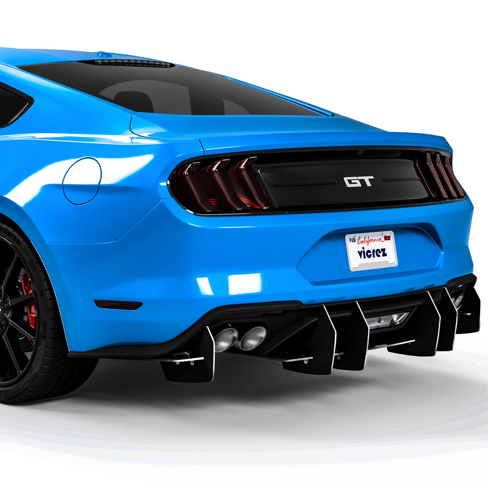 2018-2025 Ford Mustang Centa VR2 Style Rear Diffuser - Vicrez