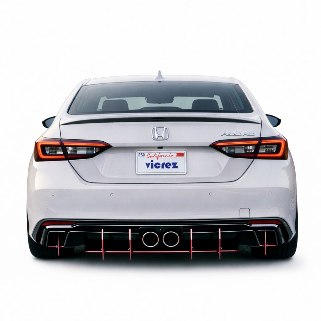 2017-2026 Honda Accord Centa VR2 Style Rear Diffuser - Vicrez
