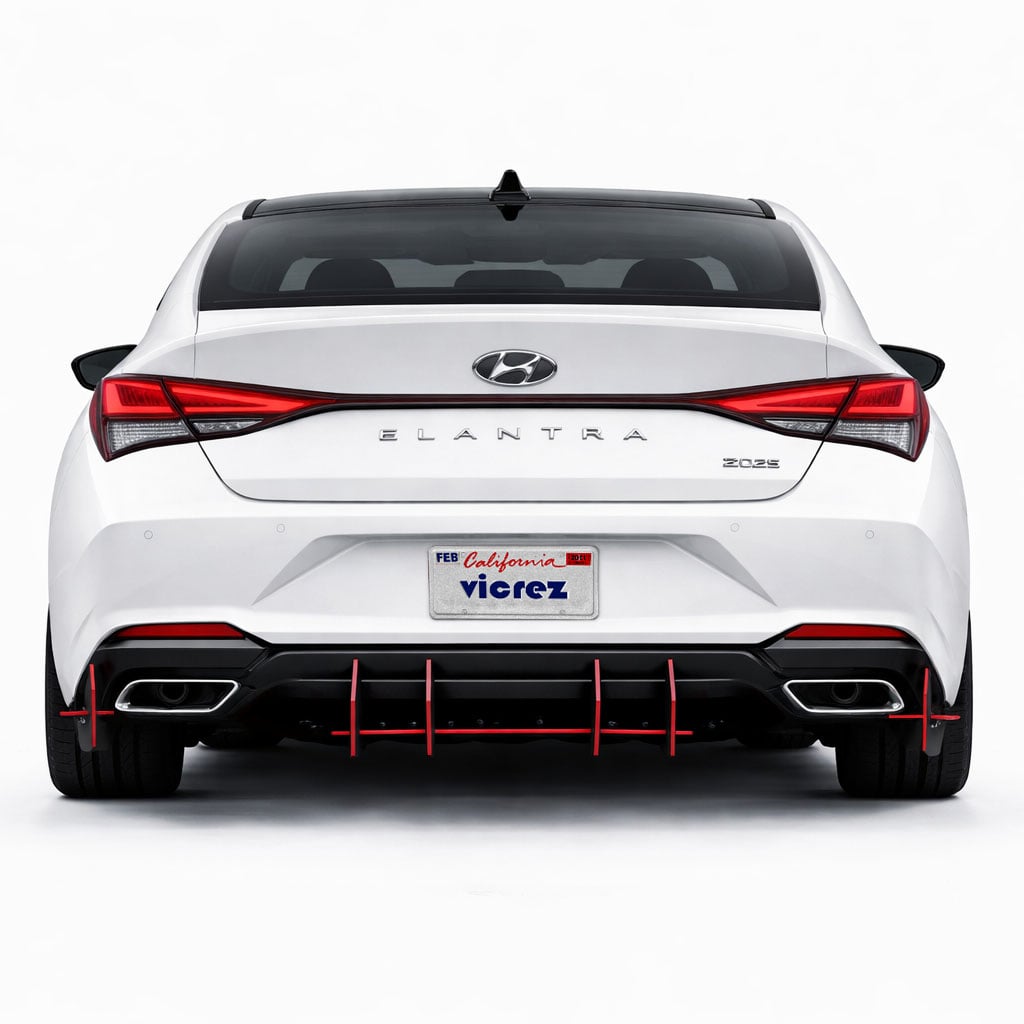 2020-2026 Hyundai Elantra Centa VR2 Style Rear Diffuser - Vicrez