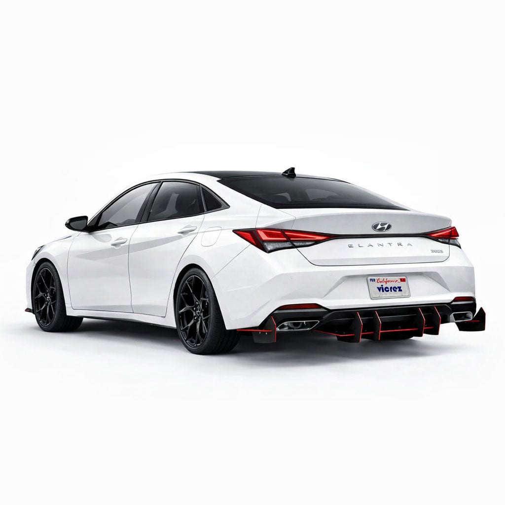 2020-2026 Hyundai Elantra Centa VR2 Style Rear Diffuser - Vicrez