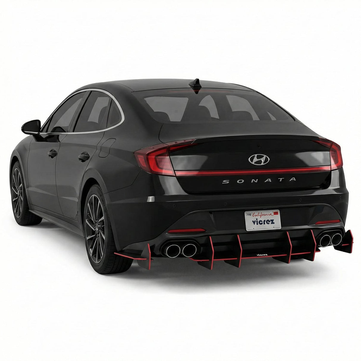 2017-2026 Hyundai Sonata Centa VR2 Style Rear Diffuser - Vicrez