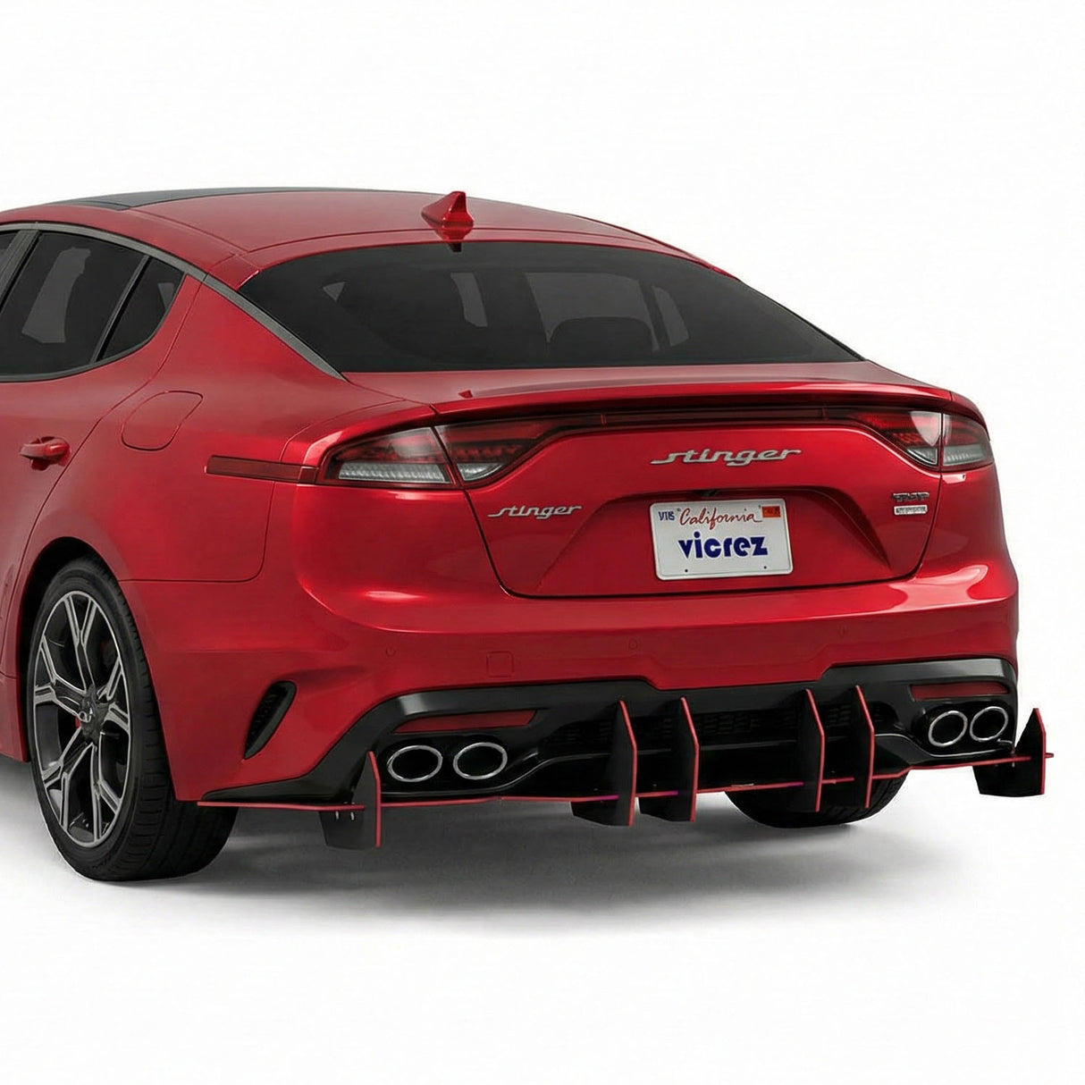 2020-2024 Kia Stinger Centa VR2 Style Rear Diffuser - Vicrez