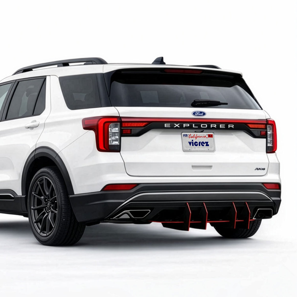 2017-2026 Ford Explorer Centa VR4 Style Rear Diffuser - Vicrez