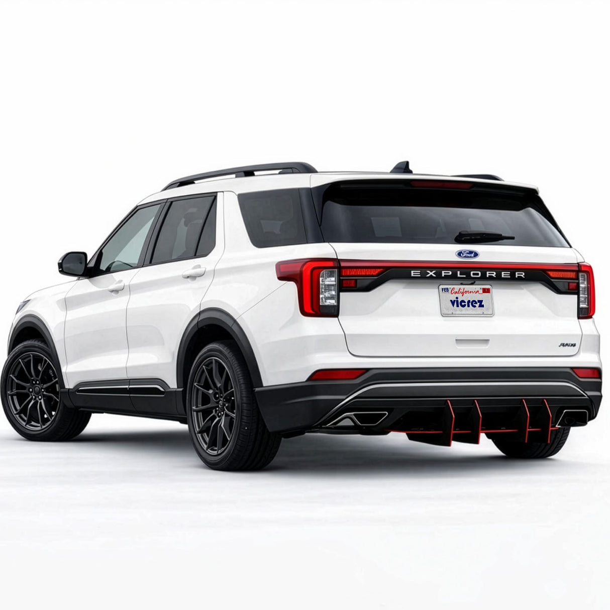 2017-2026 Ford Explorer Centa VR4 Style Rear Diffuser - Vicrez