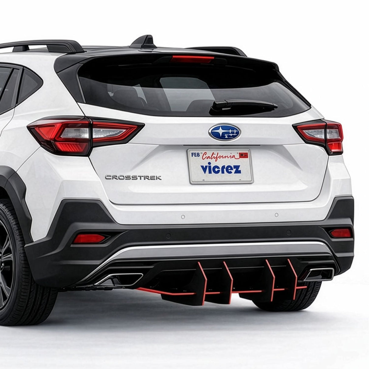 2018-2026 Subaru Crosstrek Centa VR4 Style Rear Diffuser - Vicrez