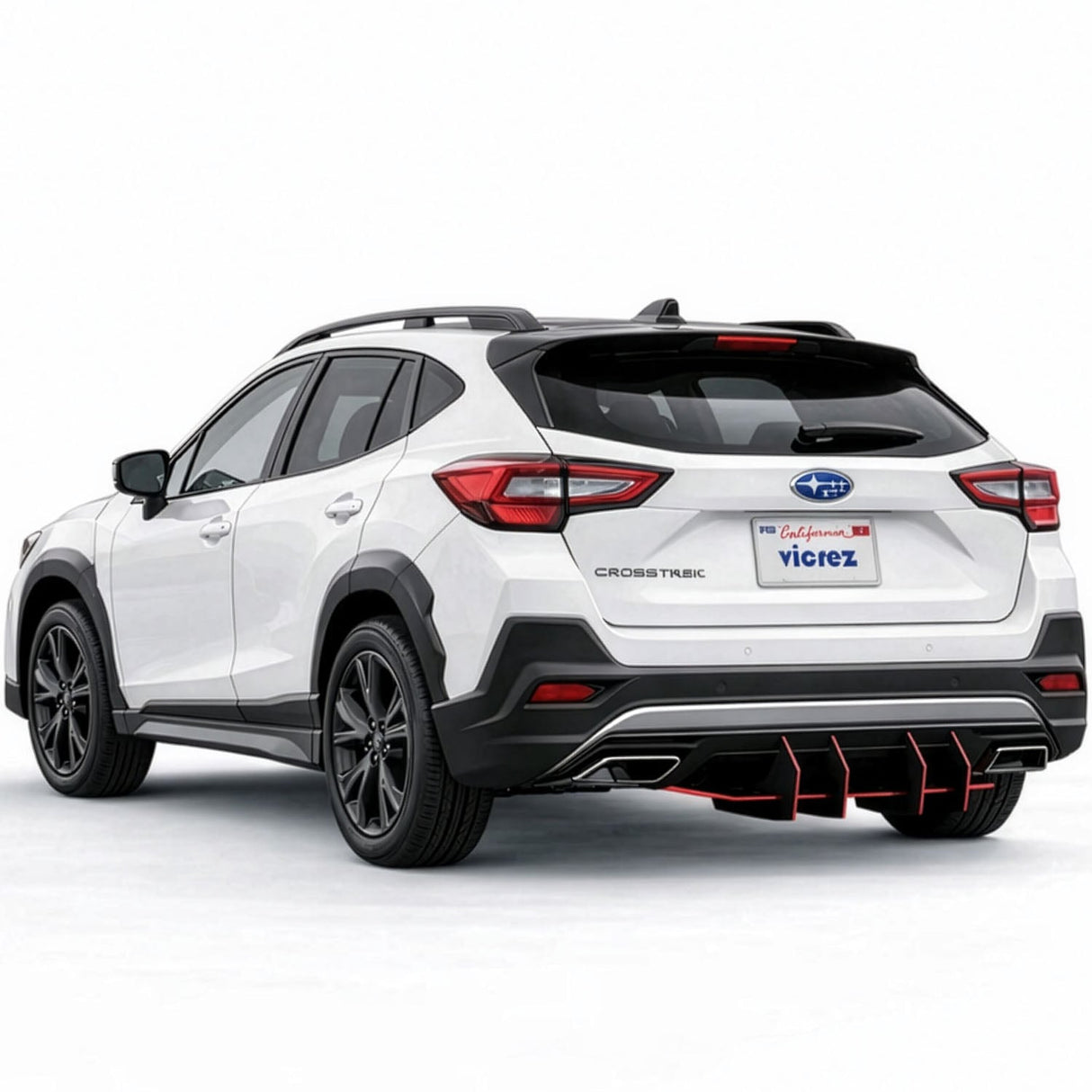 2018-2026 Subaru Crosstrek Centa VR4 Style Rear Diffuser - Vicrez
