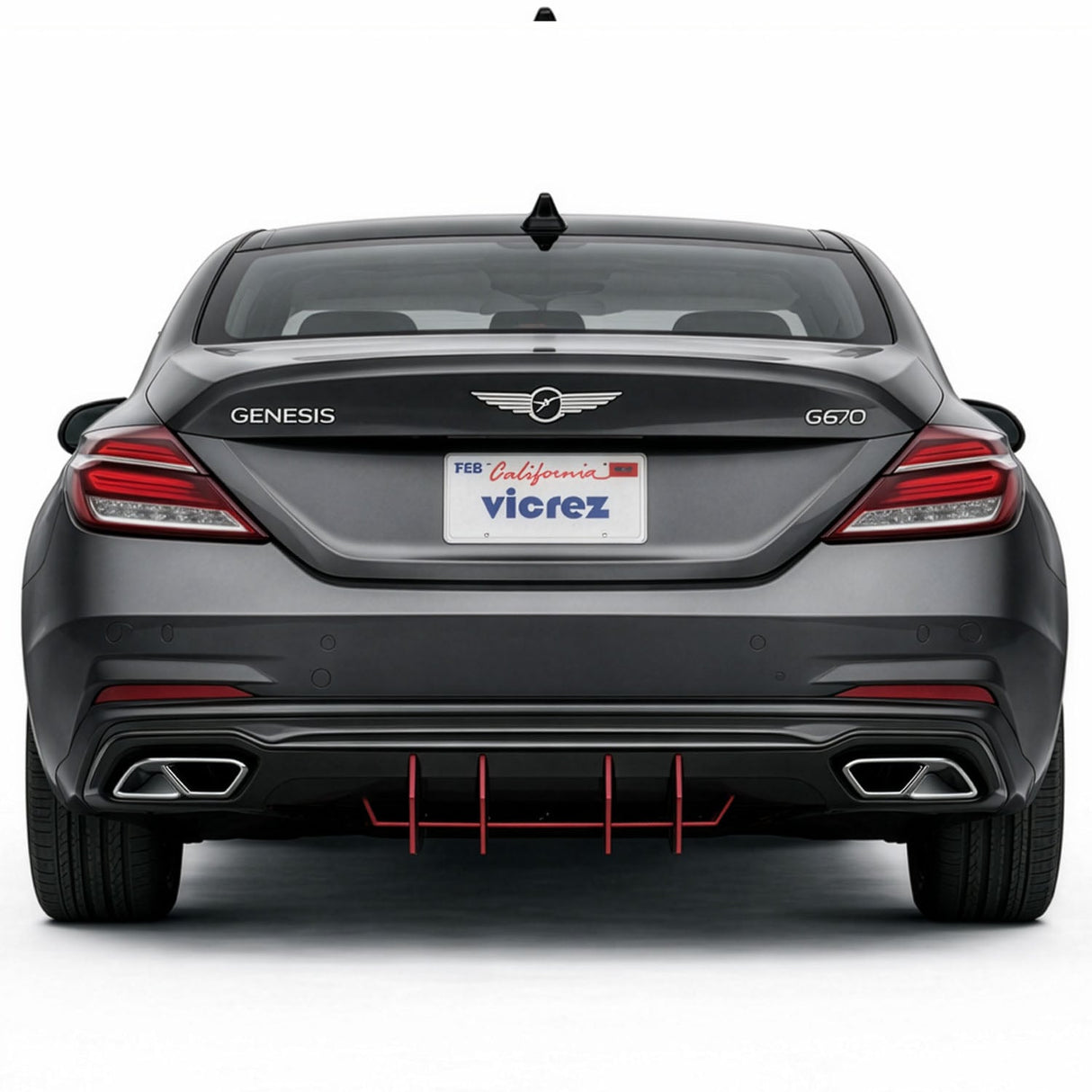 2022-2026 Genesis G70 Centa VR4 Style Rear Diffuser - Vicrez