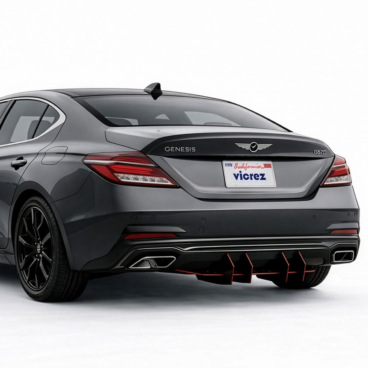 2022-2026 Genesis G70 Centa VR4 Style Rear Diffuser - Vicrez