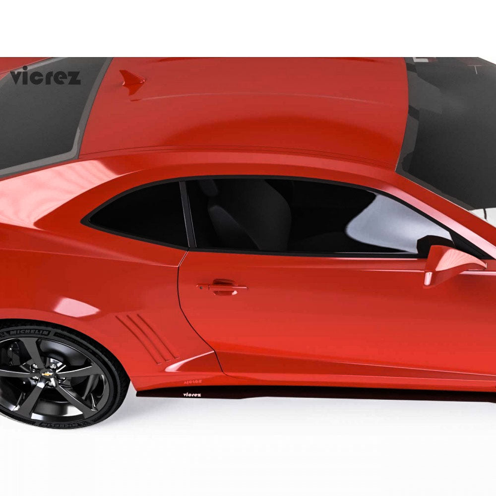 2010-2015 Chevrolet Camaro Side Skirt Splitters - Vicrez