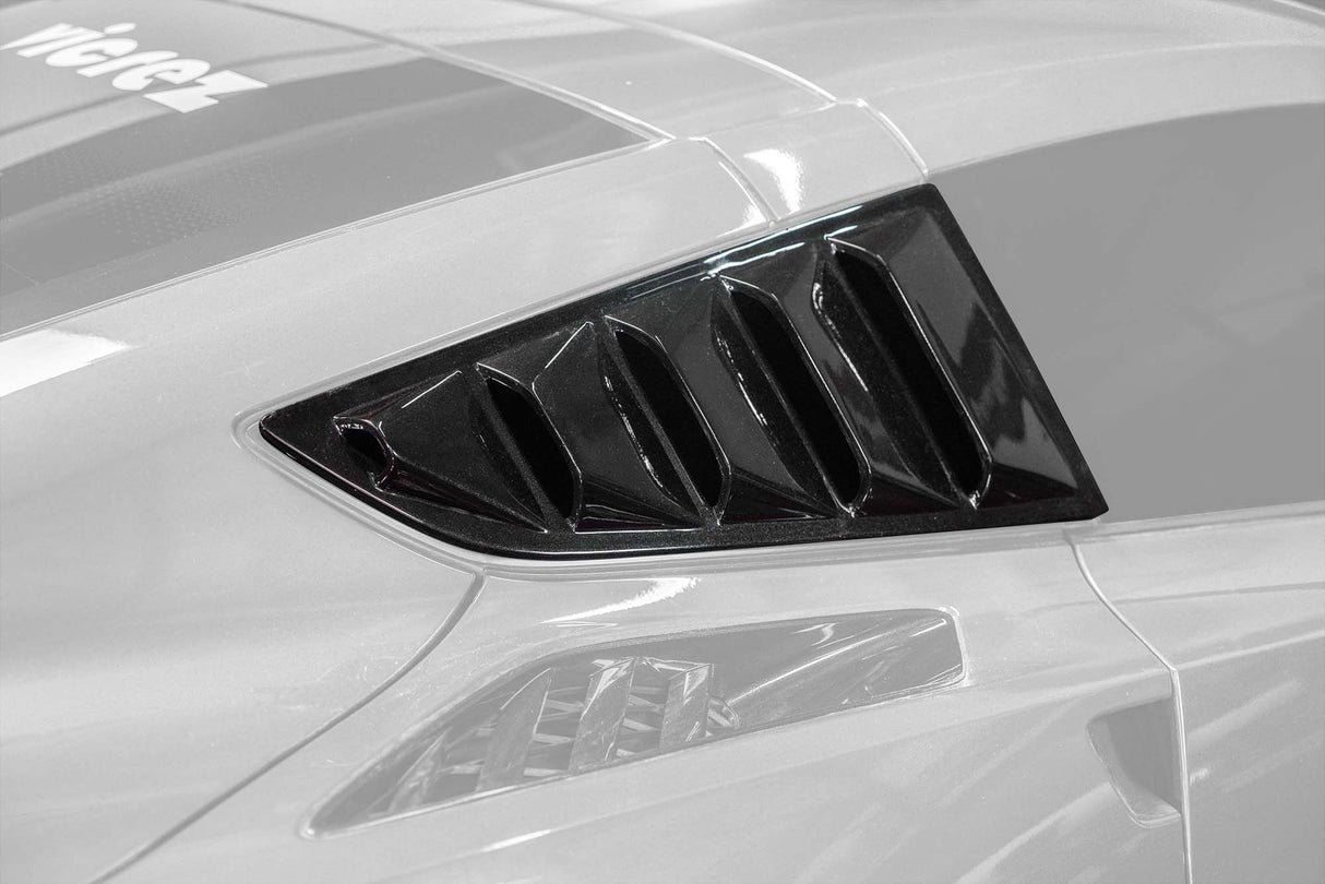 2014-2019 Chevrolet Corvette C7 LV Style Quarter Window Louvers - Vicrez