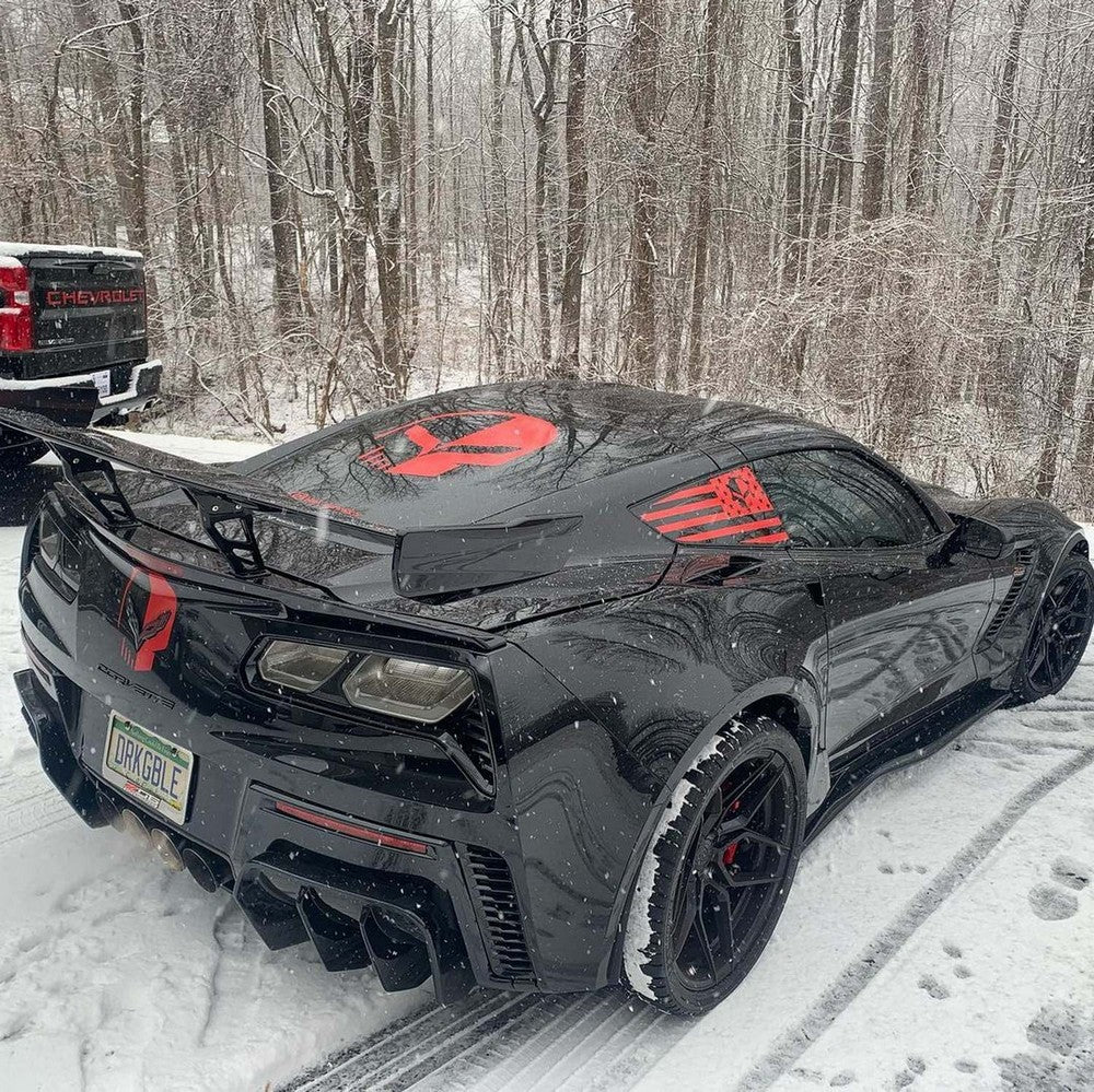 2014-2019 Chevrolet Corvette C7 VZ3 Style Rear Diffuser - Vicrez