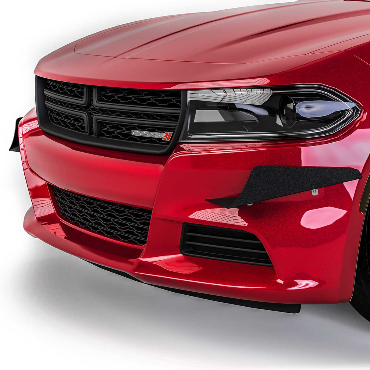 2015-2023 Dodge Charger CR3 Style Front Bumper Canards - Vicrez