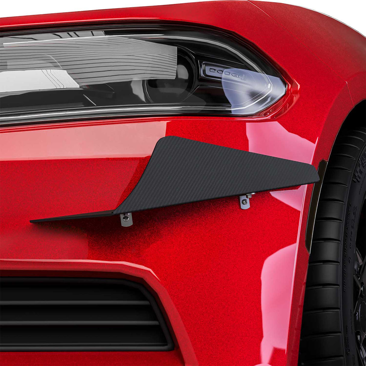 2015-2023 Dodge Charger CR3 Style Front Bumper Canards - Vicrez