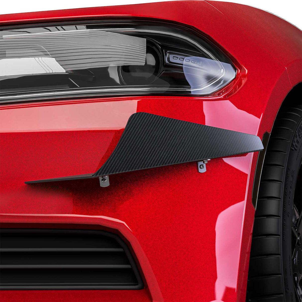 2015-2023 Dodge Charger CR3 Style Front Bumper Canards - Vicrez