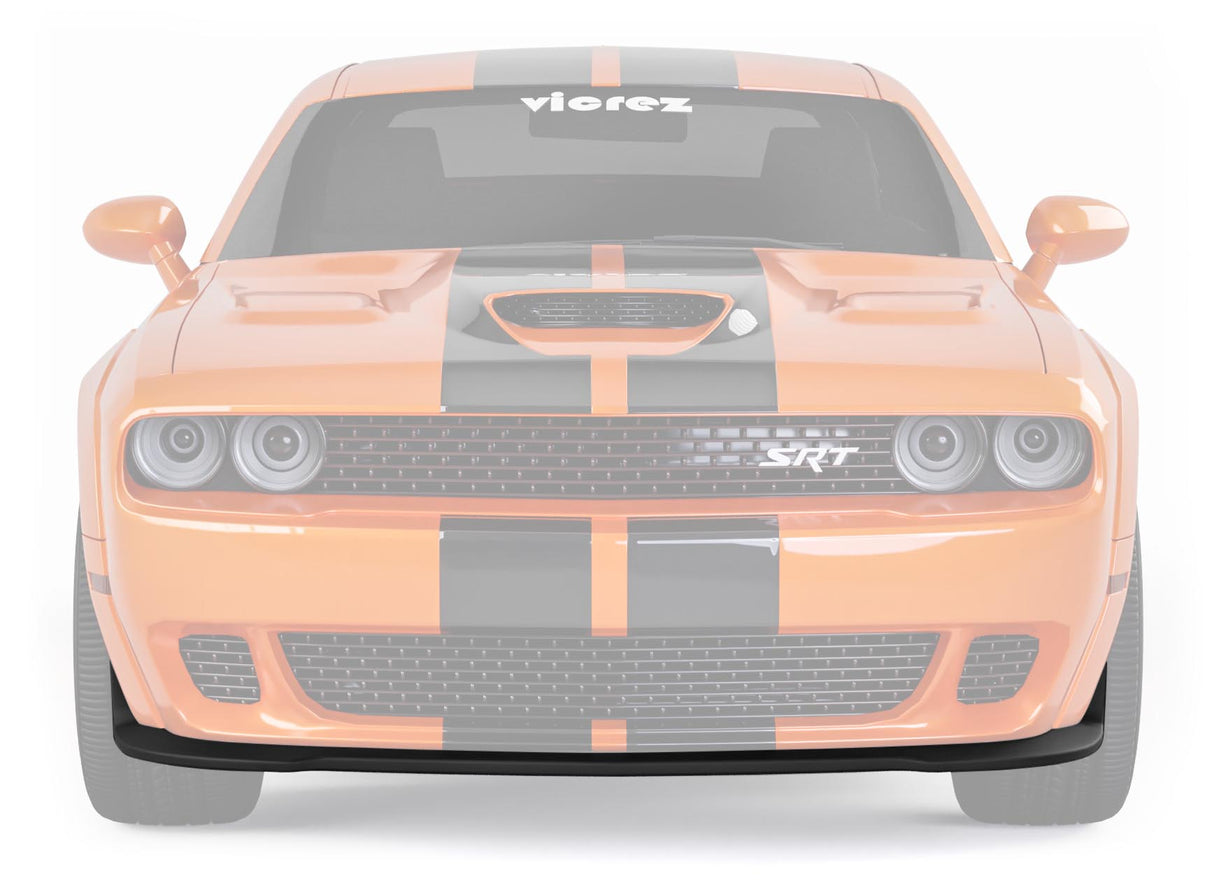 2015-2023 Dodge Challenger Hellcat Style Front Bumper Lip Chin - Vicrez