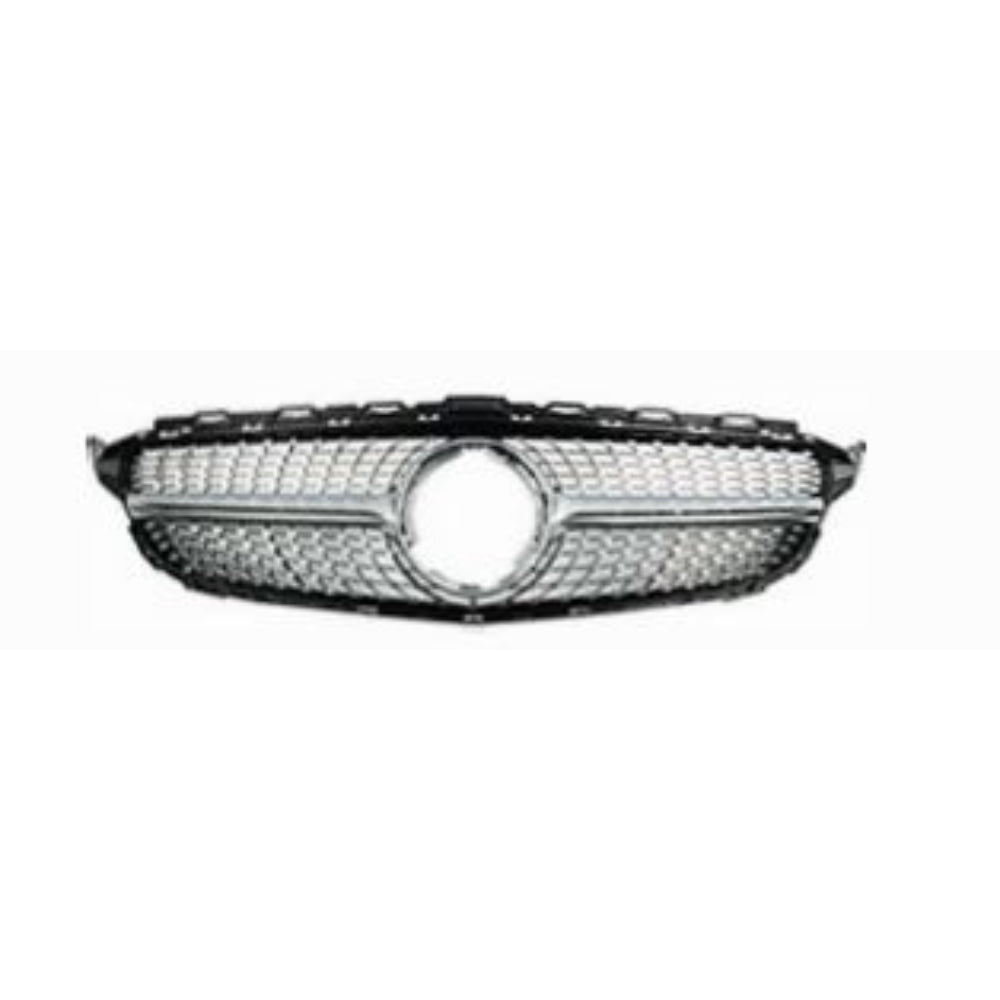 2015-2021 Mercedes C Class Diamond Style Front Grille - Vicrez