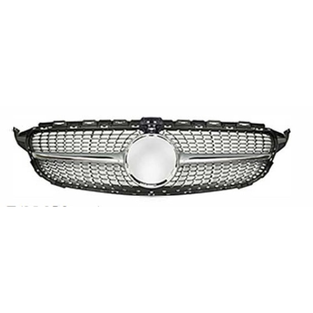 2015-2017 Mercedes C Class Diamond Style Grille With Camera - Vicrez
