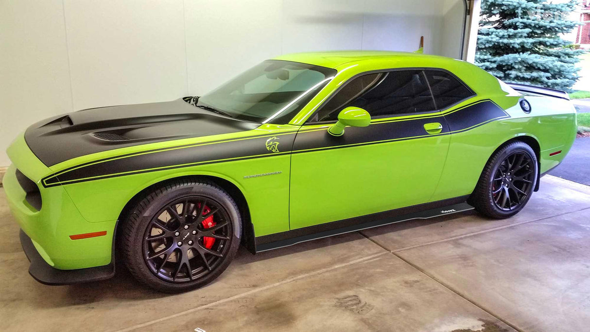 2015-2023 Dodge Challenger VZ Style Side Skirt Splitters - Vicrez